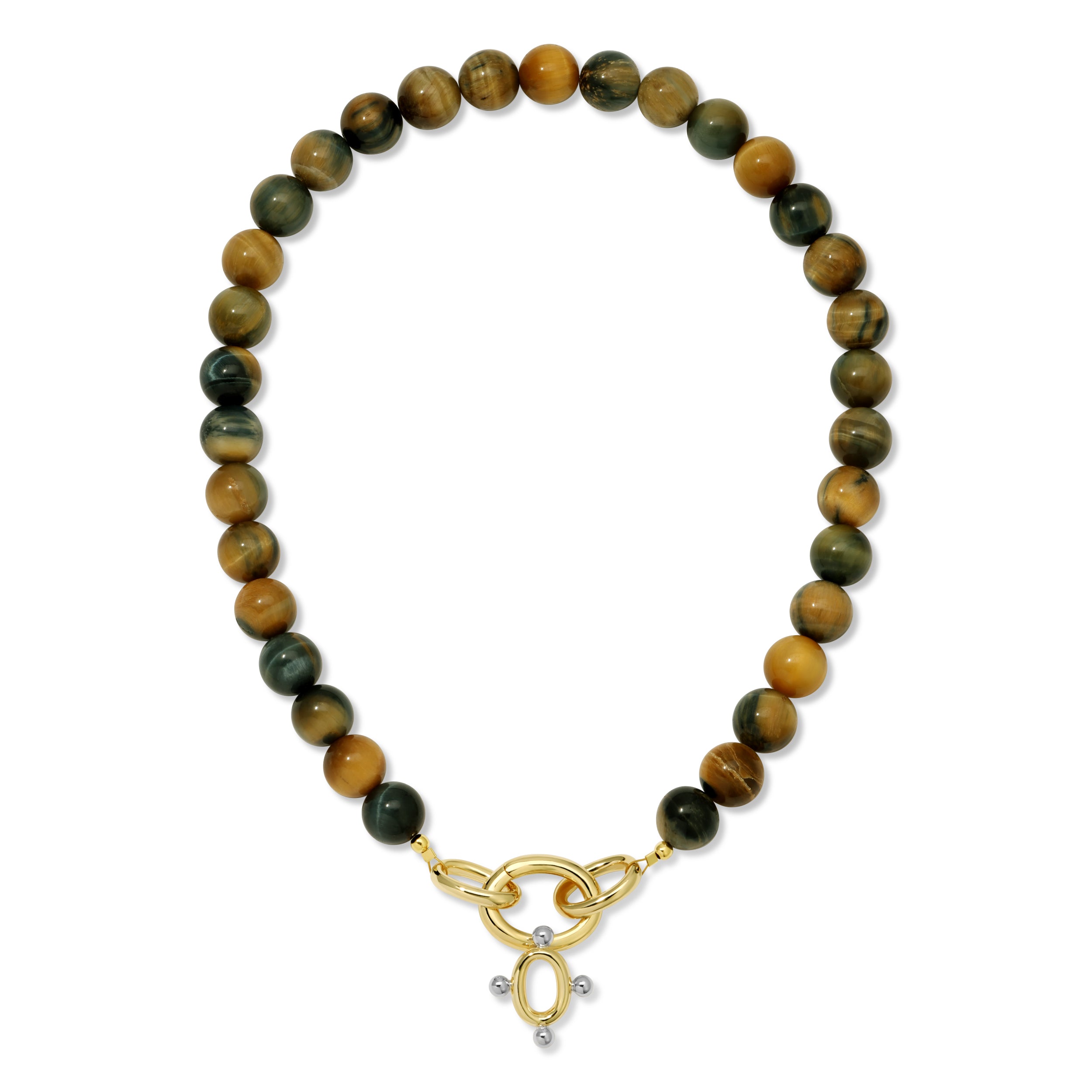 SERAPHINE TWO TONE NECKLACE - GOLDEN BLUE