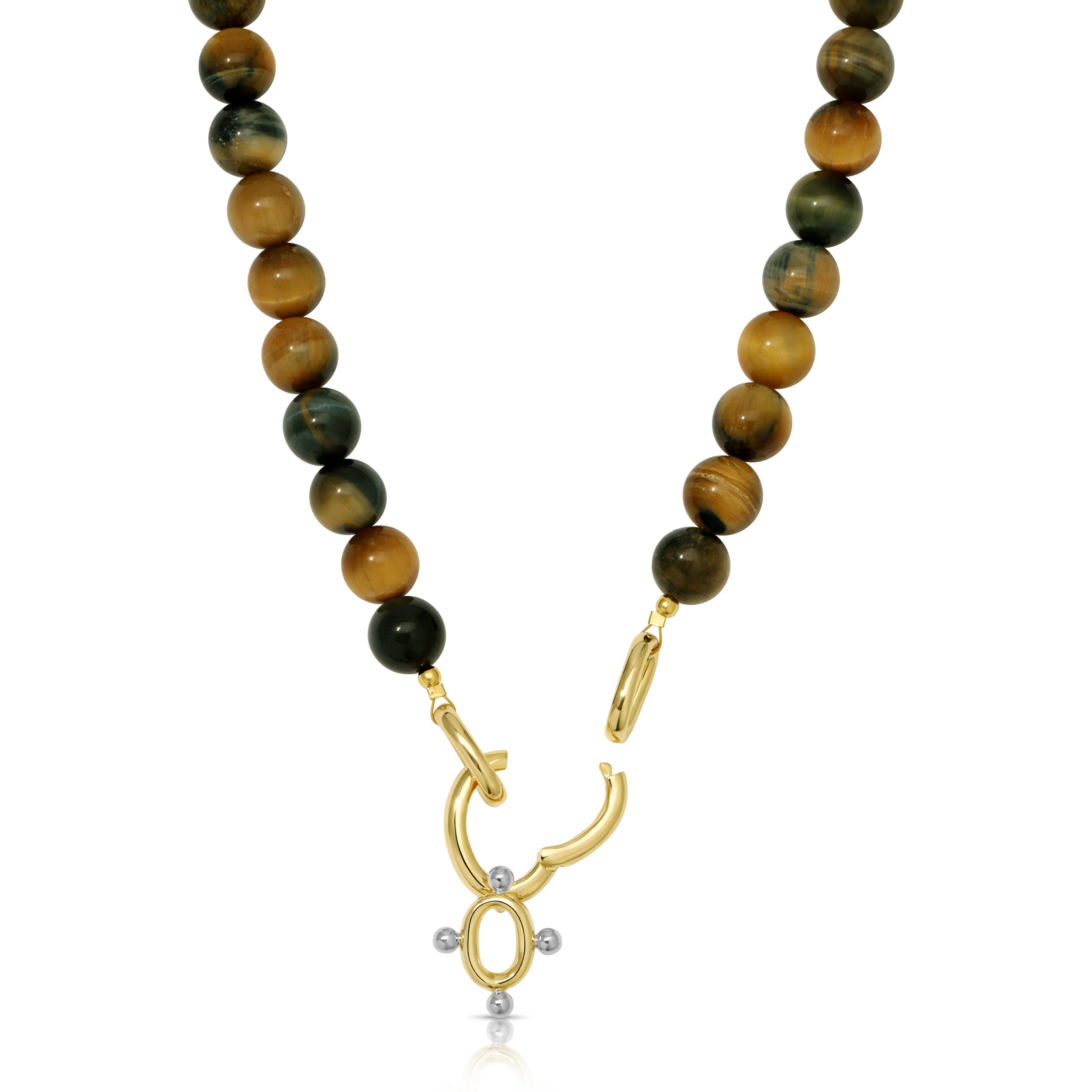 SERAPHINE TWO TONE NECKLACE - GOLDEN BLUE