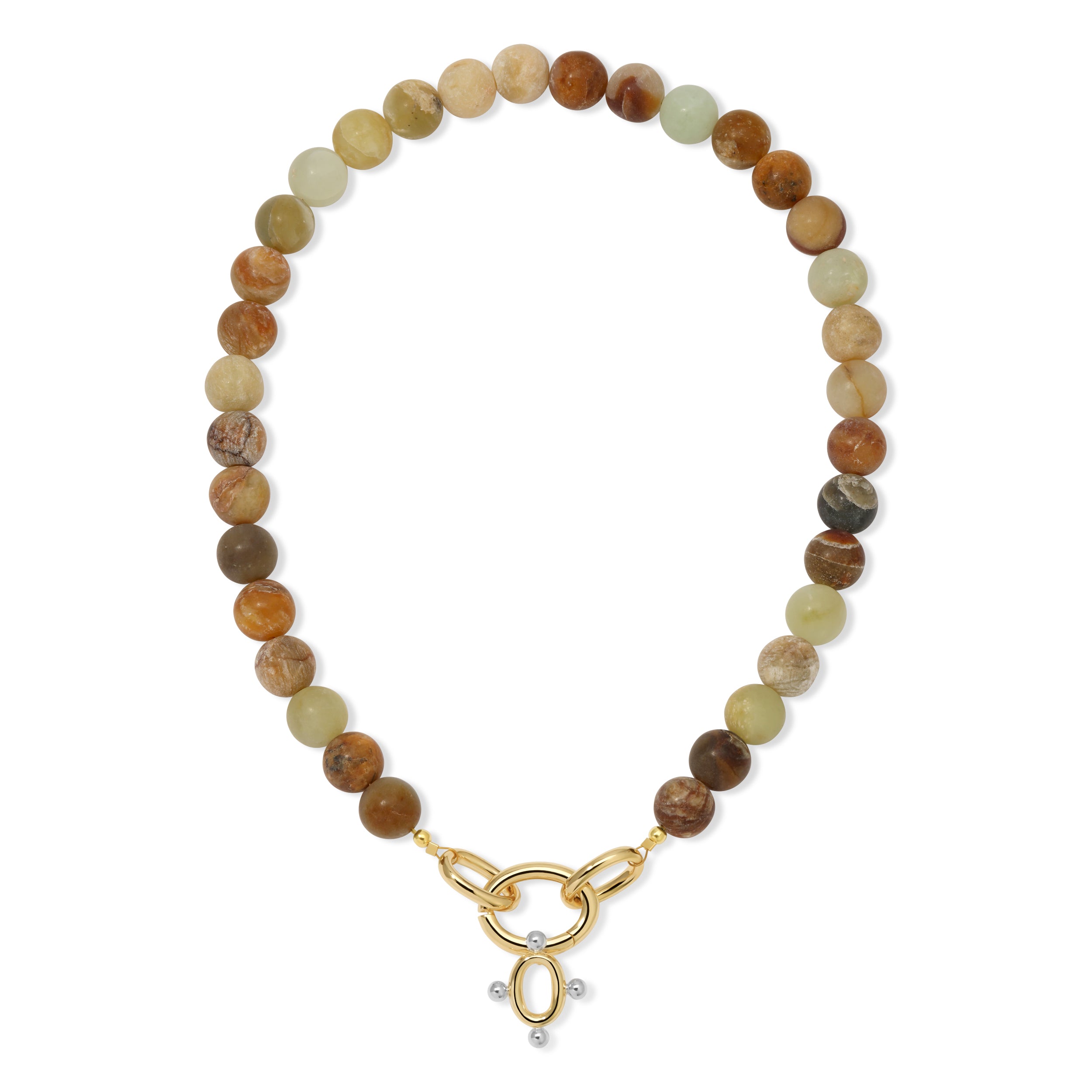 SERAPHINE TWO TONE NECKLACE - NATURAL MULTI