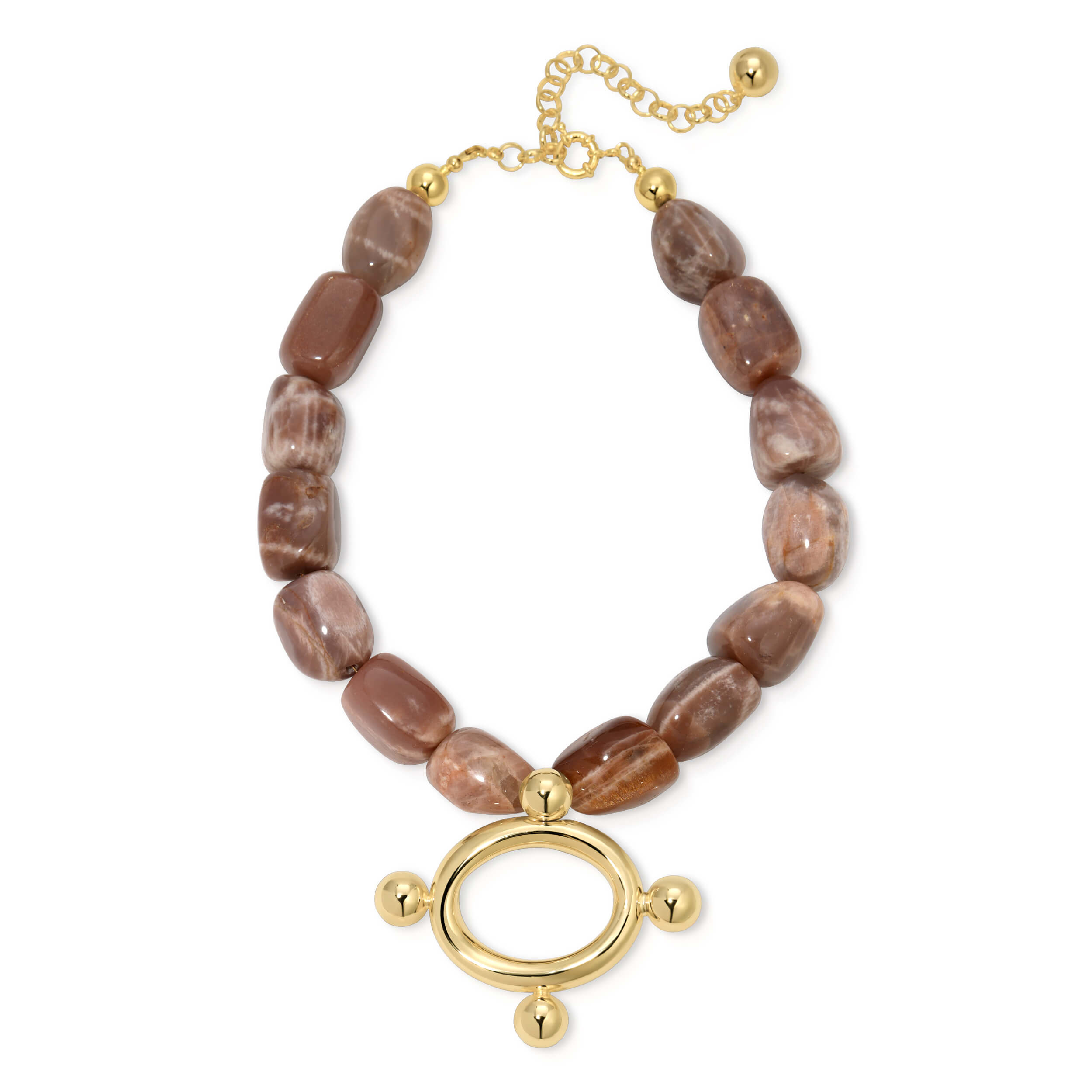 SERAPHINE GOLD NECKLACE - MOONSTONE