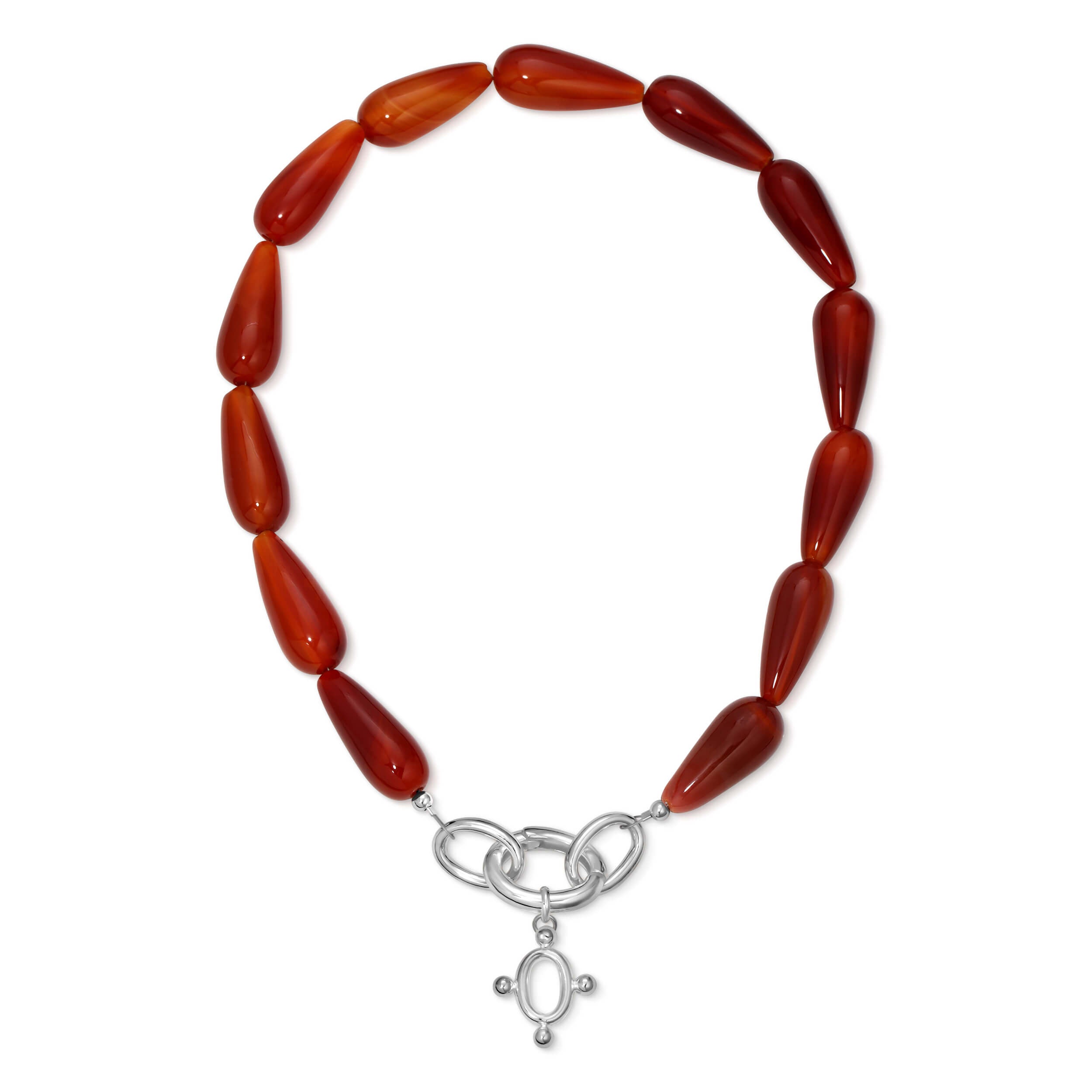 SERAPHINE DROP NECKLACE - SERAPHINE PENDANT SILVER - JASPER